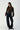 Women's Fitted Jeans in Dark Navy