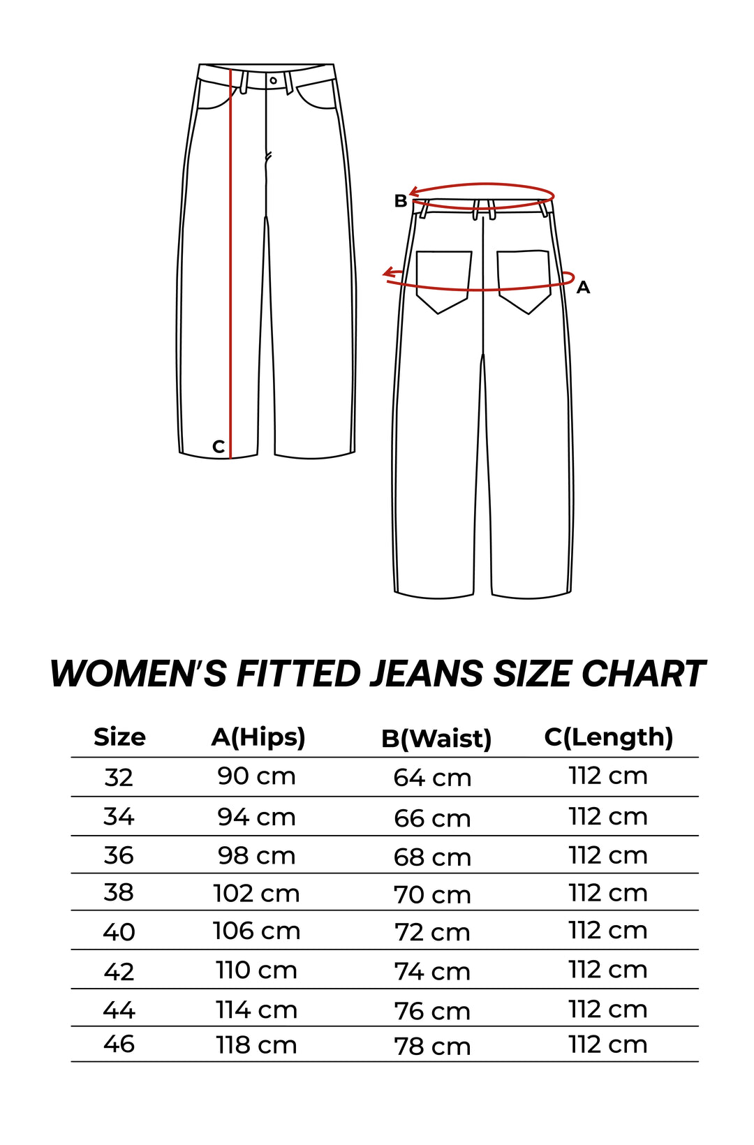 Women's Fitted Jeans in Dark Navy