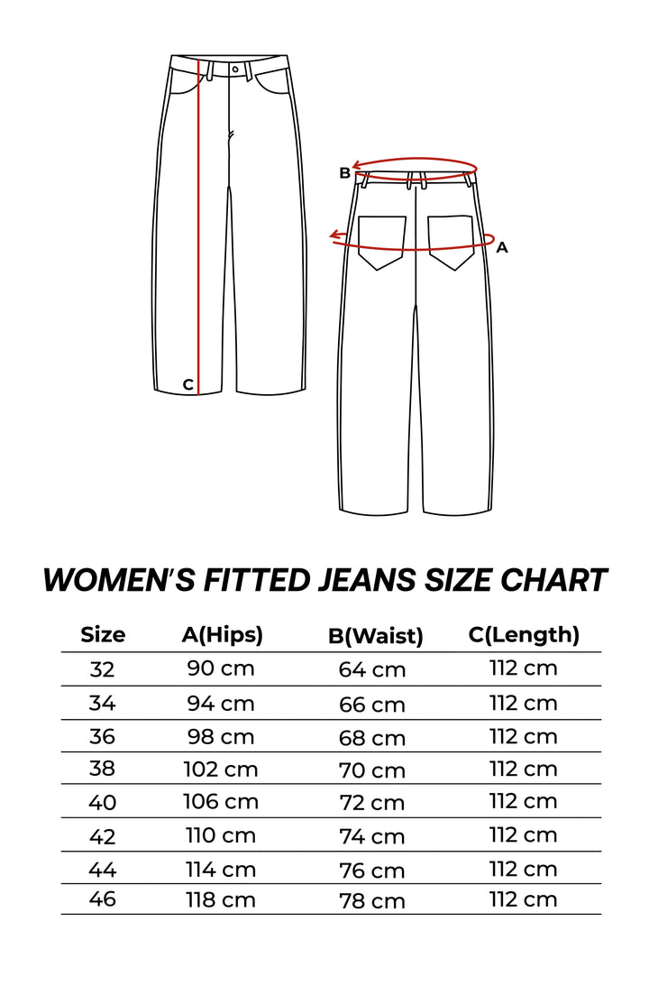 Women's Fitted Jeans in Dark Navy