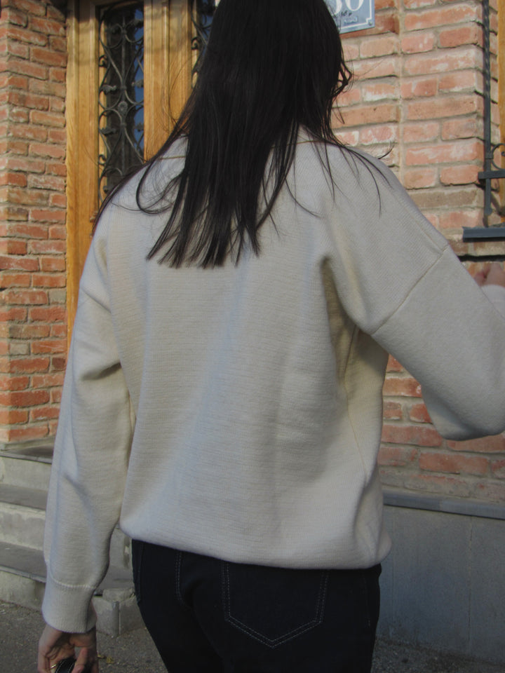 Women's Knitted Top in Butter Yellow