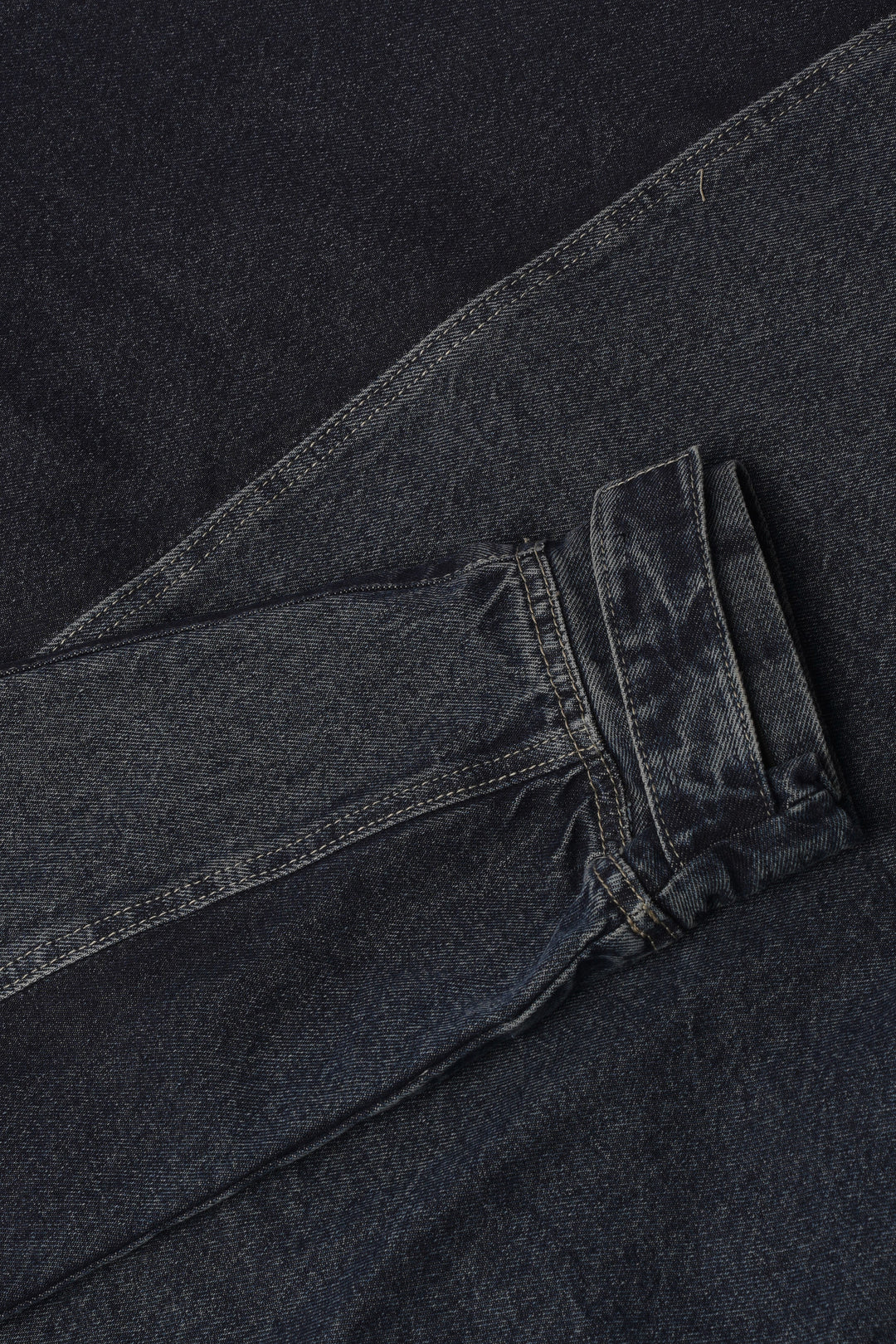 Hooded Trucker Jacket in Navy Blue