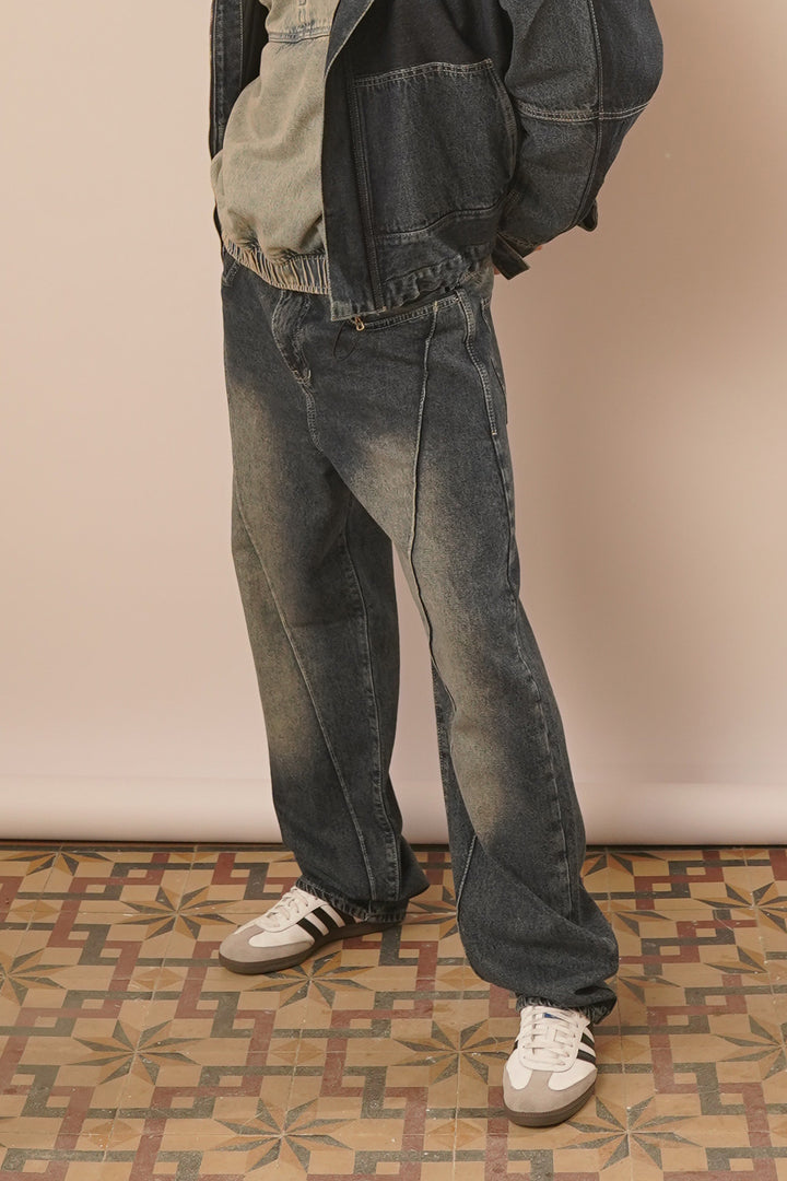 The Jagged Men's Jeans in Navy Blue