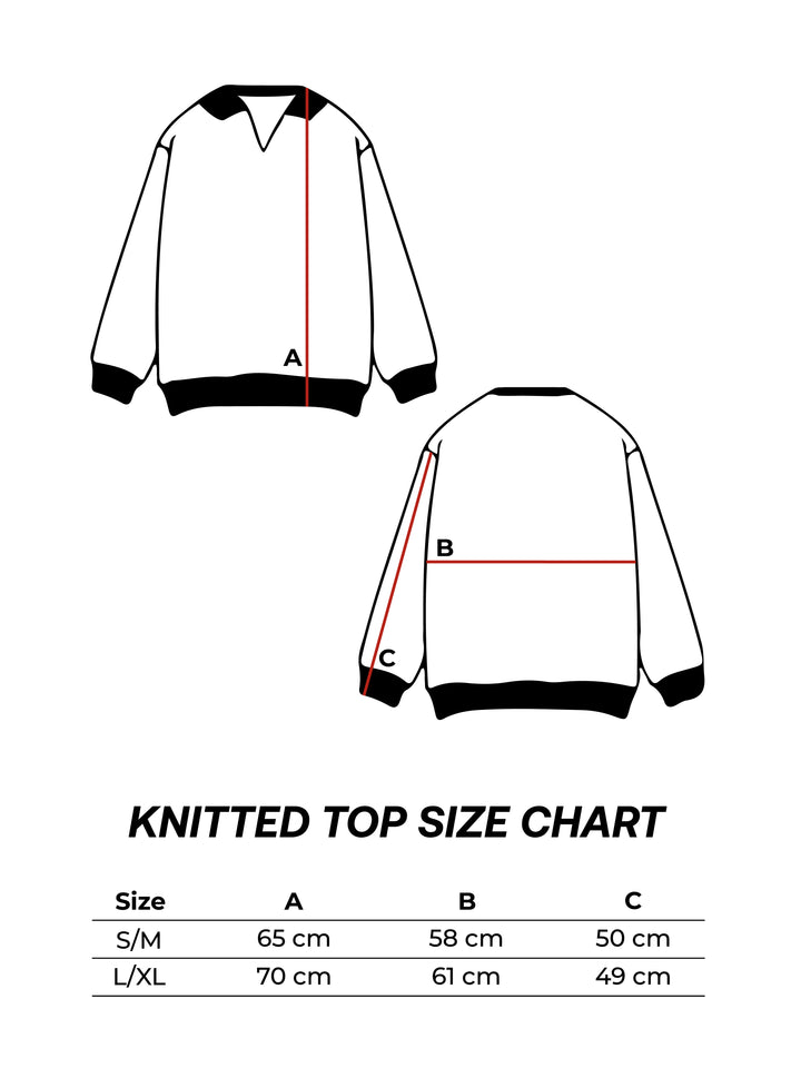 Women's Knitted Top in Truffle Black